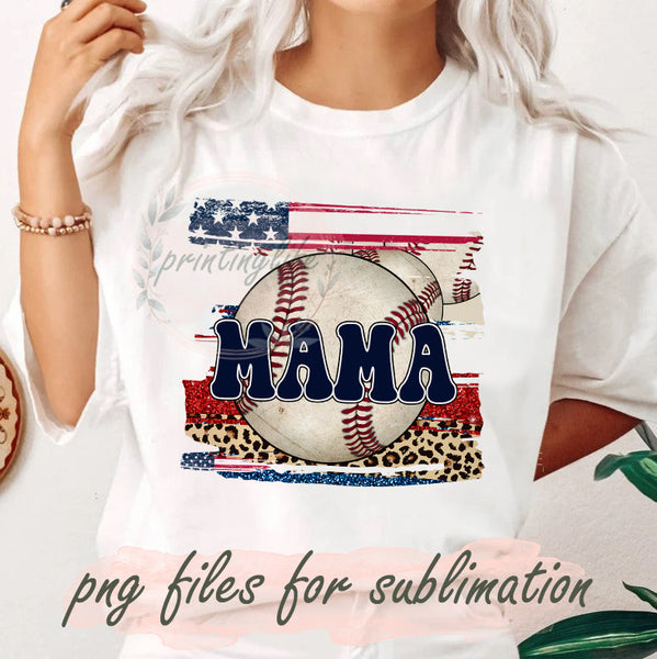 Baseball Mom PNG for Sublimation - So Fontsy