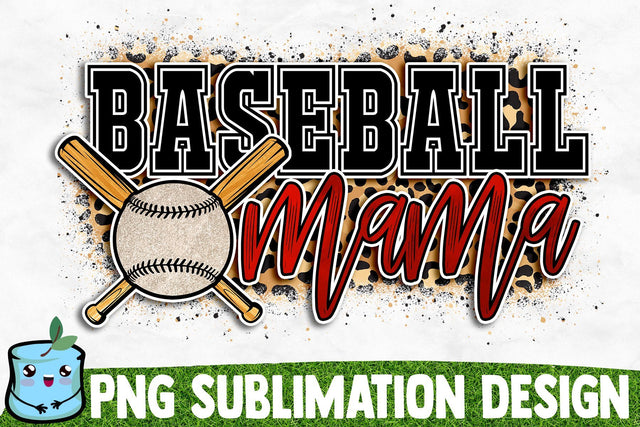 Baseball Mama Sublimation Design Sublimation MintyMarshmallows 