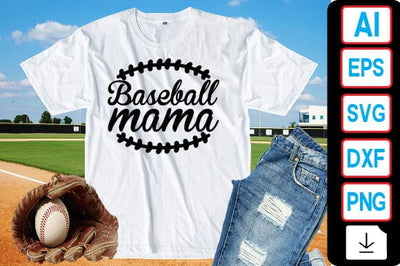 Baseball Mama SVG Craftlabsvg24 