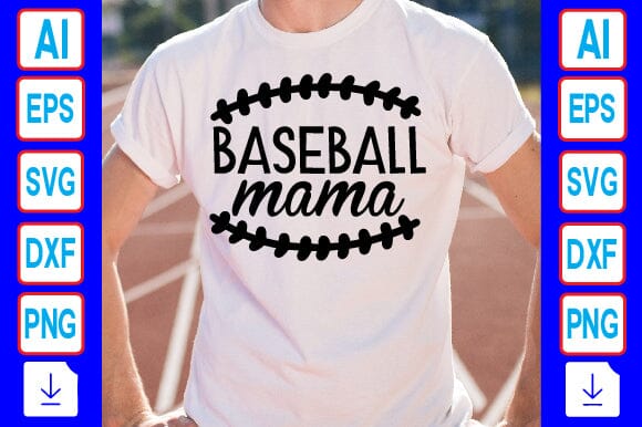 Baseball Mama SVG Craftlabsvg24 