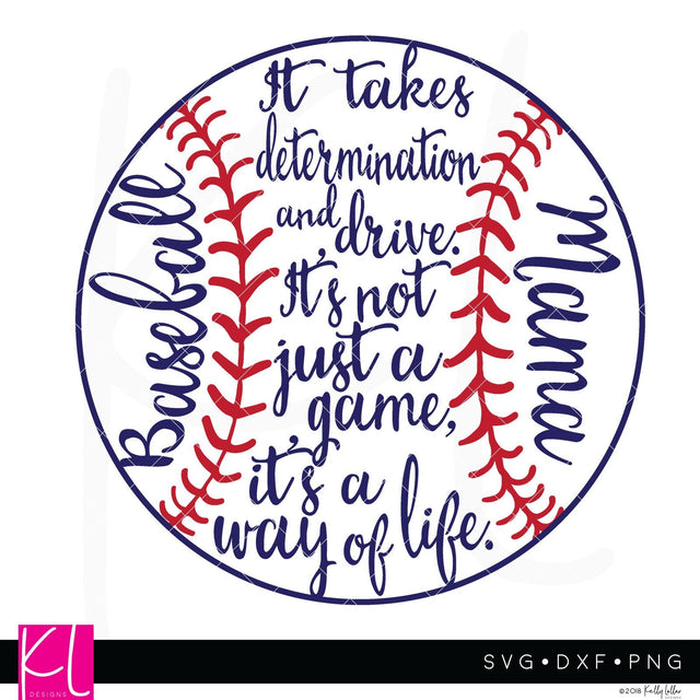 Baseball Mama SVG Kelly Lollar Designs 