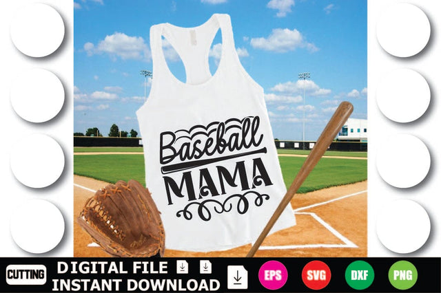 Baseball Mama SVG Shahin alam 