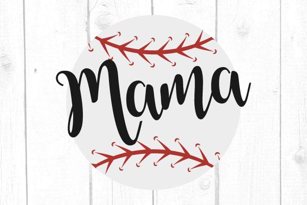 Baseball Mama Svg SVG cricutfilesmg 