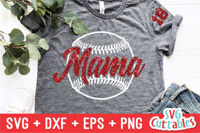 Baseball Mama SVG Svg Cuttables 
