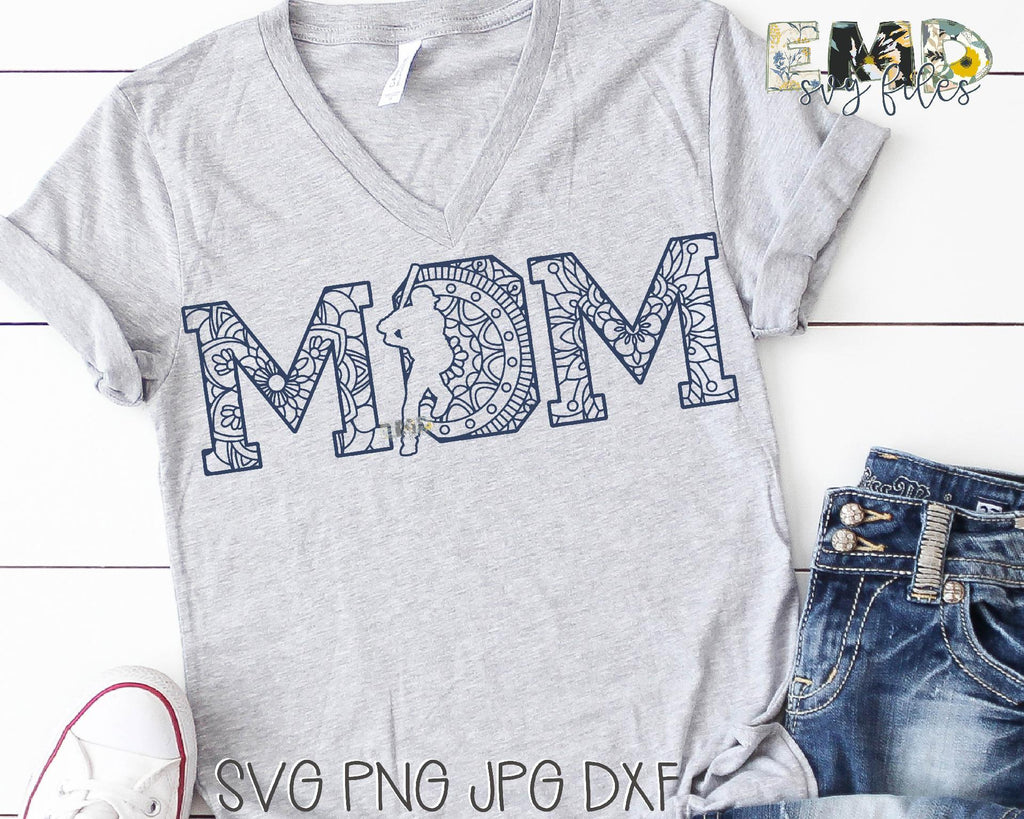 Baseball Mandala SVG File | Mom Mandala Svg - So Fontsy