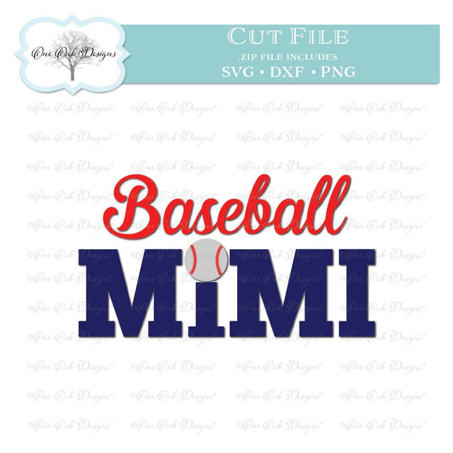 Baseball Mimi SVG One Oak Designs 