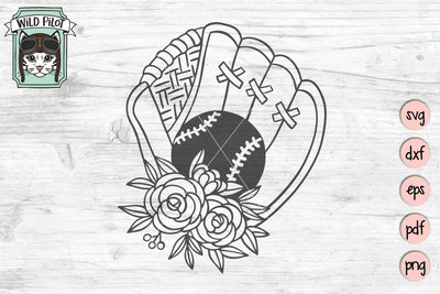 Baseball Mitt SVG Cut File SVG Wild Pilot 