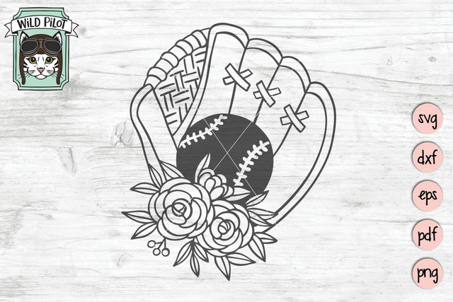 Baseball Mitt SVG Cut File SVG Wild Pilot 