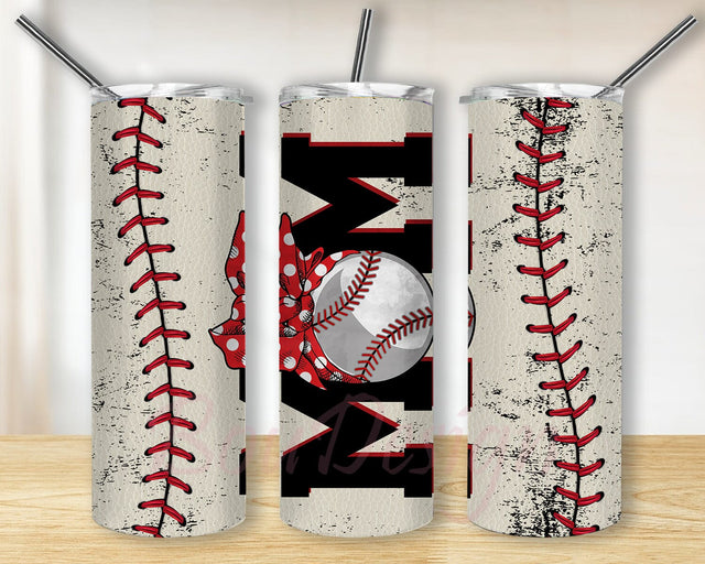 Baseball Mom 20oz Tumbler Png, Baseball Tumbler Wrap, Mom Tumbler Png, Sport Sublimation Design, Mother's Day Gift, Digital Download Sublimation BouDesign 