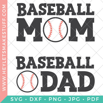 Baseball Mom / Dad SVG Hey Let's Make Stuff 