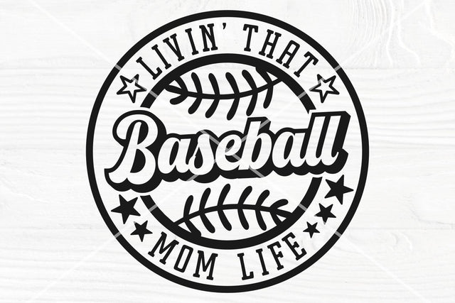 Baseball Mom Life Svg, Livin' That Baseball Mom Life Svg Cut File, Sublimation PNG SVG TonisArtStudio 