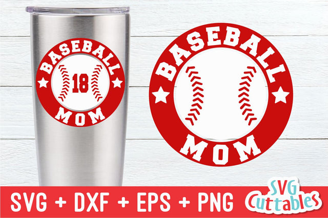 Baseball Mom Monogram Frame SVG Svg Cuttables 