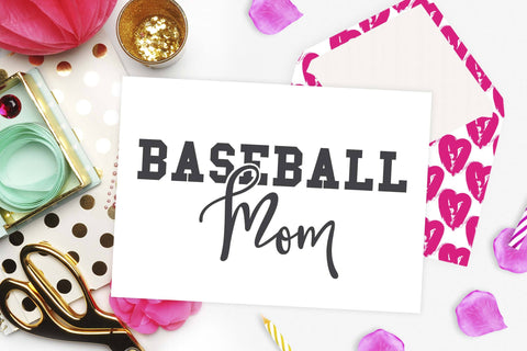 Baseball mom | Motherhood Cut file SVG TheBlackCatPrints 