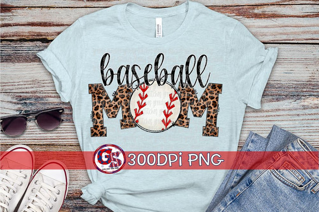 Baseball Mom PNG for Sublimation Sublimation Greedy Stitches 