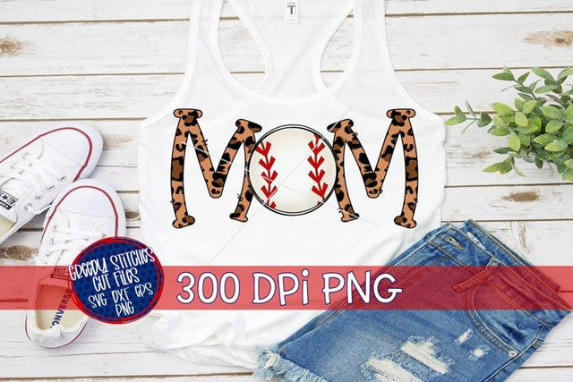 Baseball Mom PNG for Sublimation Sublimation Greedy Stitches 