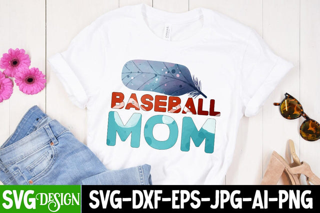 Baseball Mom Sublimation Design, Baseball Mom Sublimation PNG, Mother's Day Sublimation Sublimation BlackCatsMedia 