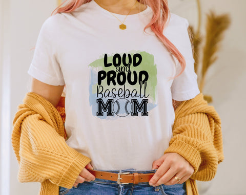 Baseball Mom Sublimation Designs, 6 Baseball Mom PNG Files, Loud And Proud Baseball Mom PNG, Living That Baseball Mom Life PNG Sublimation HappyDesignStudio 