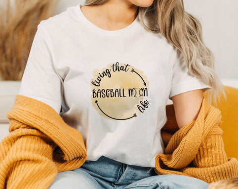 Baseball Mom Sublimation Designs, 6 Baseball Mom PNG Files, Loud And Proud Baseball Mom PNG, Living That Baseball Mom Life PNG Sublimation HappyDesignStudio 