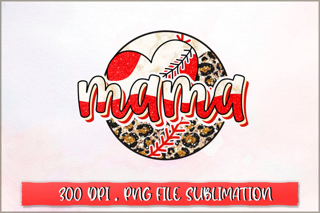 Baseball Mom Sublimation, Mama PNG SVG Shetara Begum 