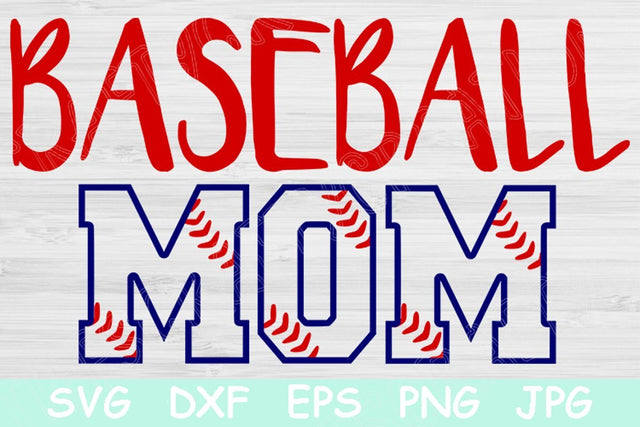 Baseball Mom Svg, Baseball Svg. Sports Mama Saying with Stripes for Vinyl Iron On. Cut Files for Cricut and Silhouette Digital Download. SVG TiffsCraftyCreations 