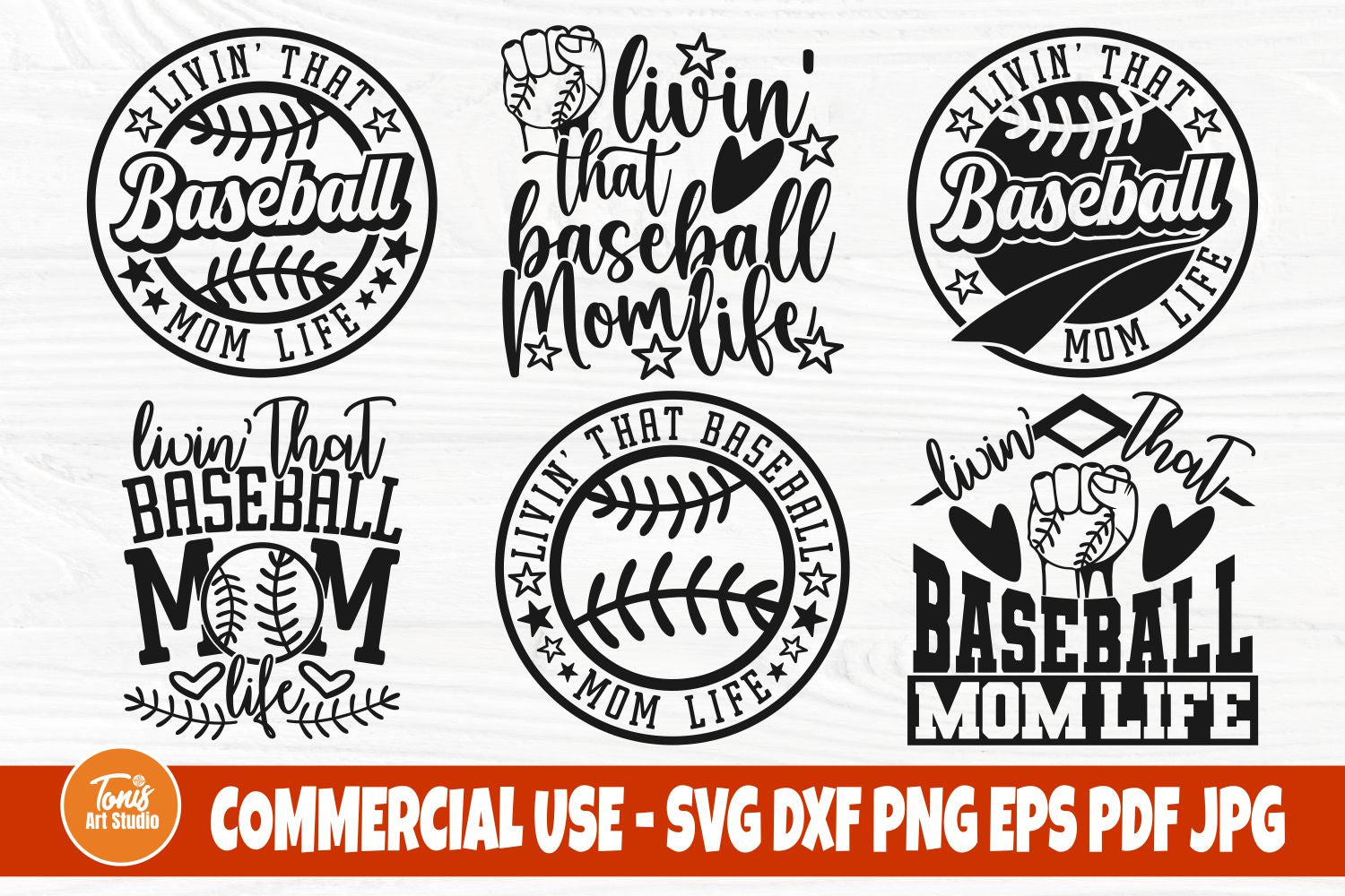 Baseball Mom Life Svg, Livin' That Baseball Mom Life Svg Cut File, Sub - So  Fontsy