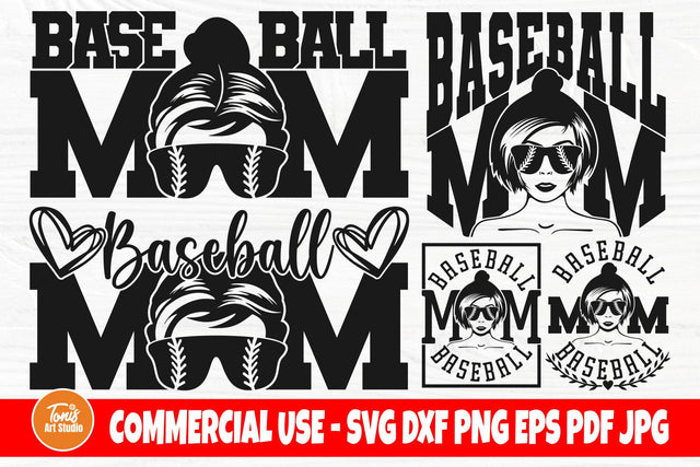 Baseball Mom SVG Bundle, Mom Shirt Svg, Sports Svg SVG TonisArtStudio 