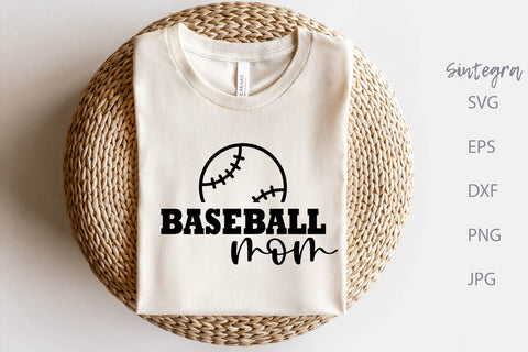Baseball Mom SVG Cut File, PNG Print Free For Commercial Use SVG Sintegra 