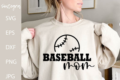 Baseball Mom SVG Cut File, PNG Print Free For Commercial Use SVG Sintegra 