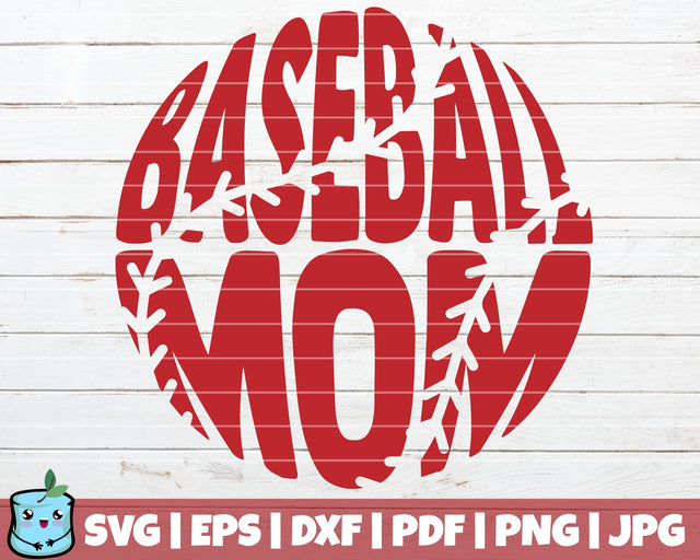 Baseball Mom SVG MintyMarshmallows 