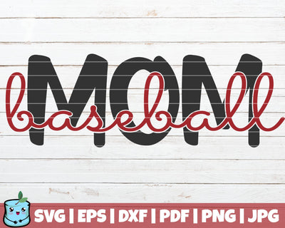 Baseball Mom SVG MintyMarshmallows 