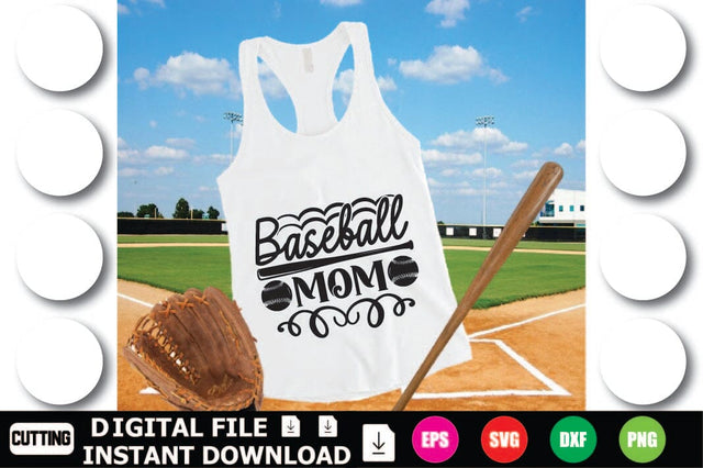Baseball Mom SVG Shahin alam 