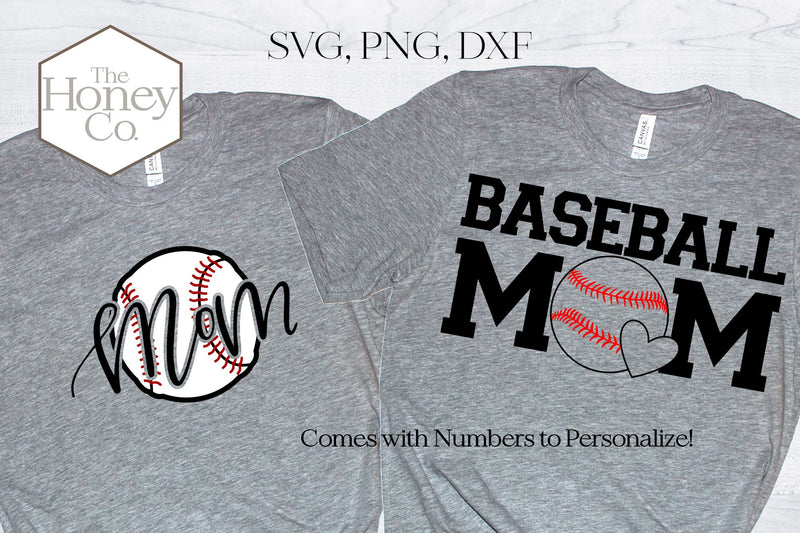 Baseball Mom SVG Sport Summer Cut Files SVG The Honey Company 