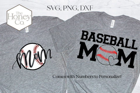 Baseball Mom SVG Sport Summer Cut Files SVG The Honey Company 