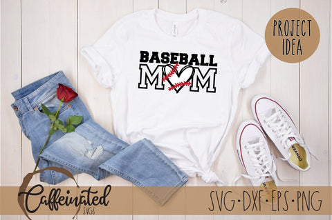 Baseball Mom SVG SVG Caffeinated SVGs 