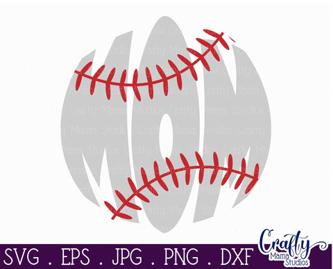 Baseball Mom Svg SVG Crafty Mama Studios 