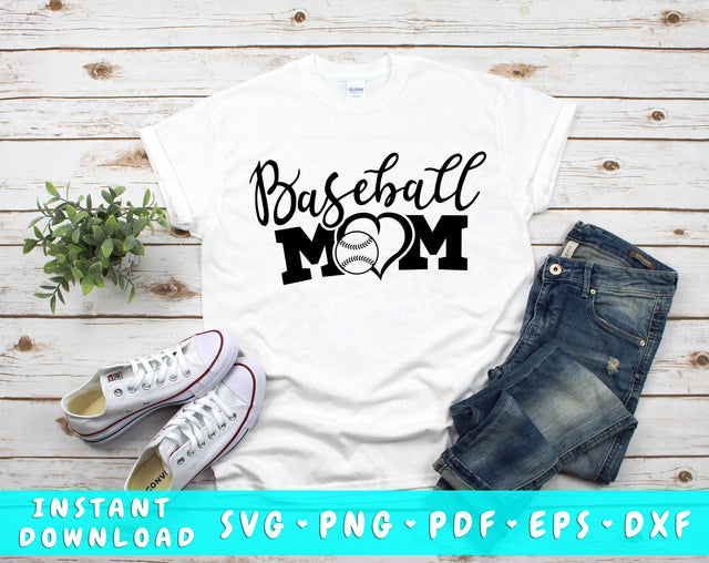 Baseball Mom SVG SVG HappyDesignStudio 