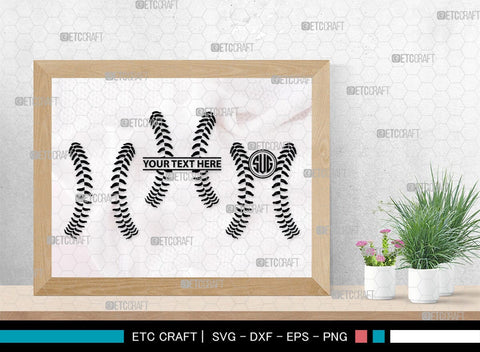 Baseball Monogram, Baseball SVG Cut Files, Baseball Silhouette, Softball Svg, Sports Svg, Sports Balls Svg, Baseball Svg, SB00101 SVG ETC Craft 