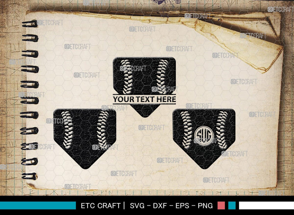Baseball Monogram, Baseball SVG Cut Files, Baseball Silhouette ...