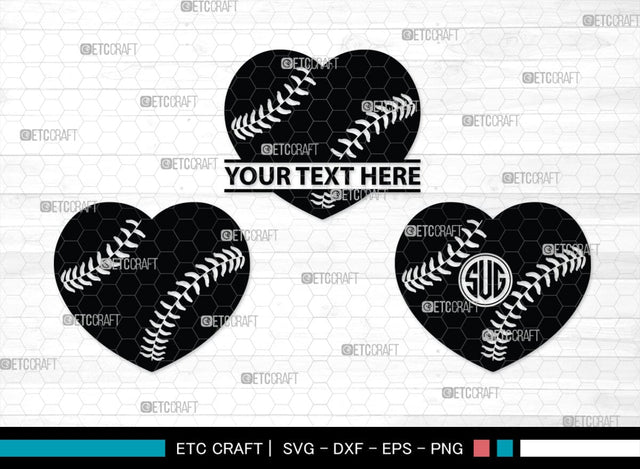 Baseball Monogram, Baseball SVG Cut Files, Baseball Silhouette, Softball Svg, Sports Svg, Sports Balls Svg, Baseball Svg, SB00101 SVG ETC Craft 