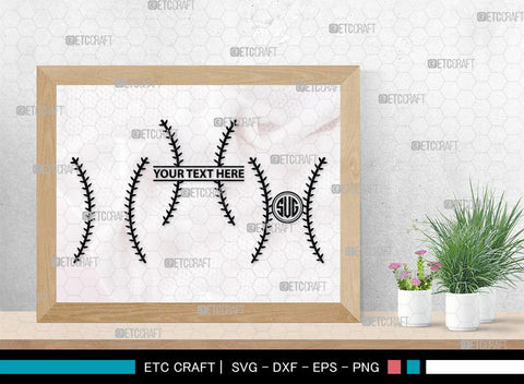 Baseball Monogram, Baseball SVG Cut Files, Baseball Silhouette, Softball Svg, Sports Svg, Sports Balls Svg, Baseball Svg, SB00101 SVG ETC Craft 