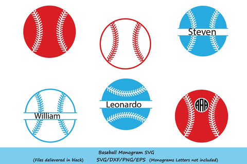 Baseball Monogram| Baseball SVG Cut Files SVG CosmosFineArt 