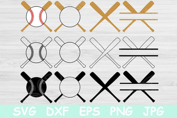 Baseball Monogram SVG Free