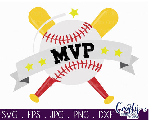 Baseball MVP Svg SVG Crafty Mama Studios 