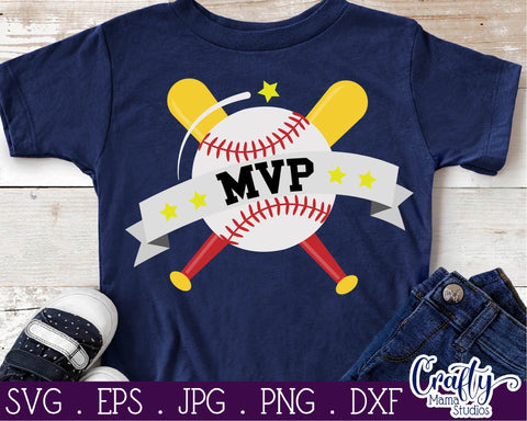 Baseball MVP Svg SVG Crafty Mama Studios 