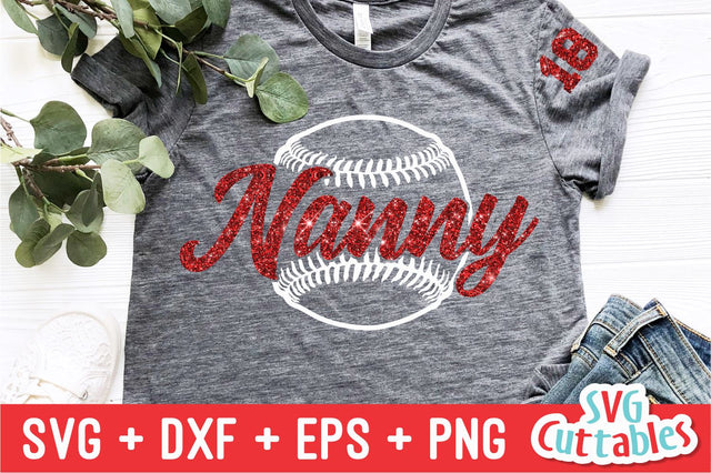 Baseball Nanny SVG Svg Cuttables 
