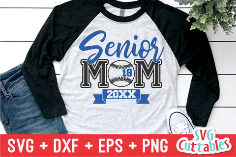 Baseball or Softball Senior Mom SVG Svg Cuttables 