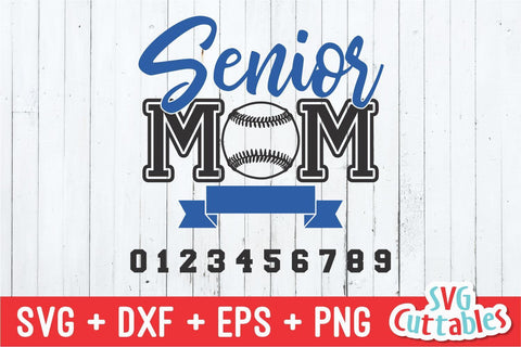 Baseball or Softball Senior Mom SVG Svg Cuttables 