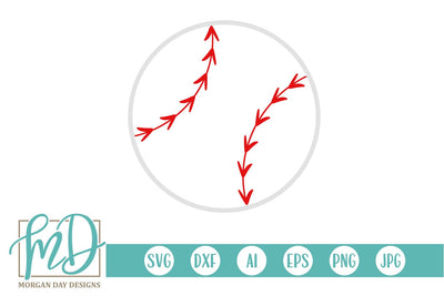Baseball Outline SVG Morgan Day Designs 