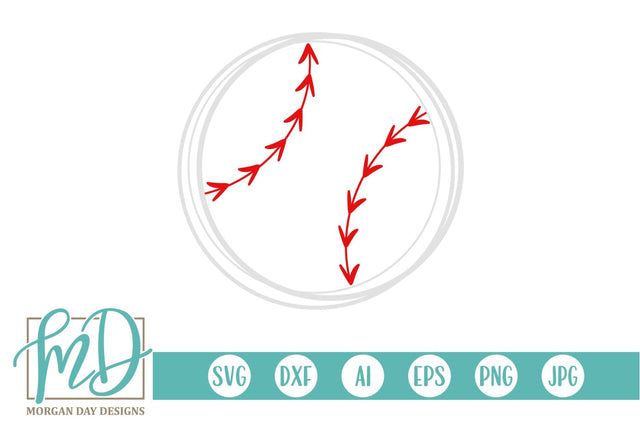 Baseball Outline SVG Morgan Day Designs 