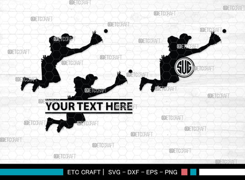 Baseball Player Monogram, Baseball Player Silhouette, Baseball Player SVG, Baseball Svg, Sports Svg, Softball Svg, SB00102 SVG ETC Craft 